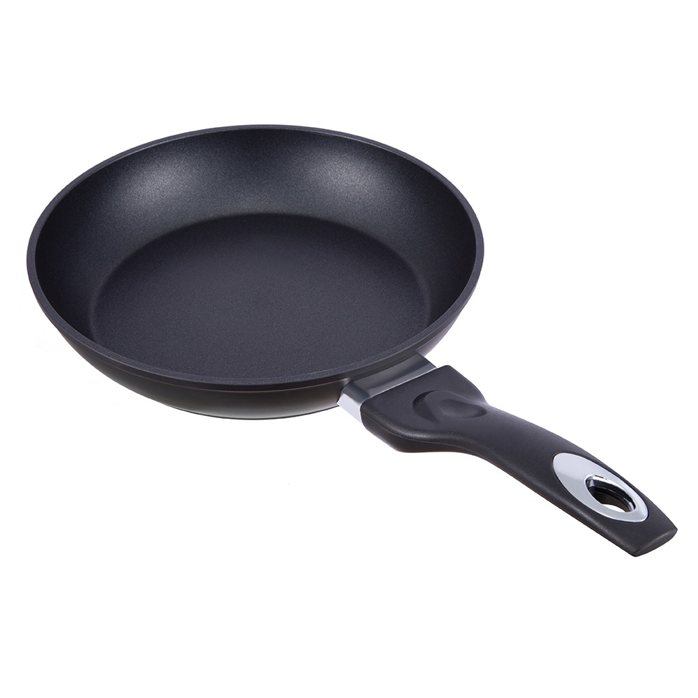 22*4,5cm musta tarttumaton alumiininen paistinpannu ilman kantta JY-BF29-2-2245